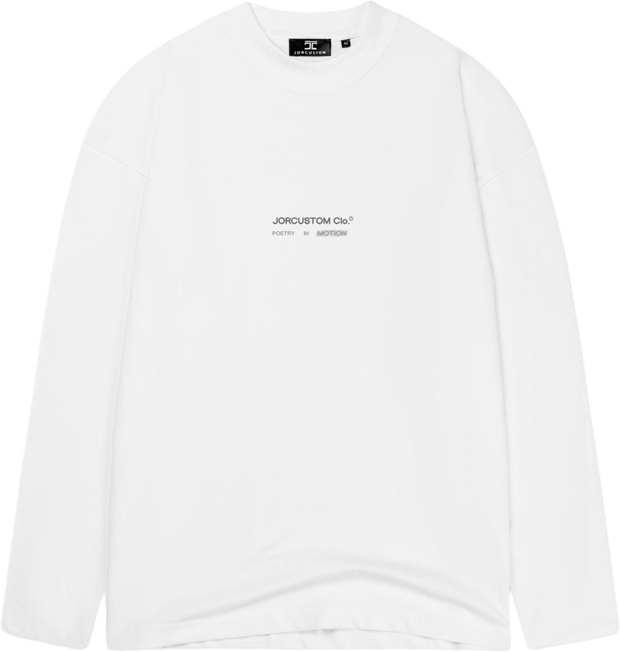 JORCUSTOM Poetry In Motion Longsleeve T-Shirt Wit
