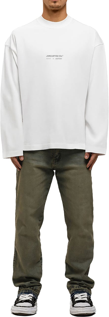 JORCUSTOM Poetry In Motion Longsleeve T-Shirt Wit
