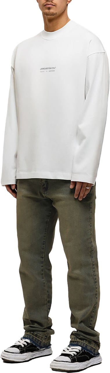 JORCUSTOM Poetry In Motion Longsleeve T-Shirt Wit