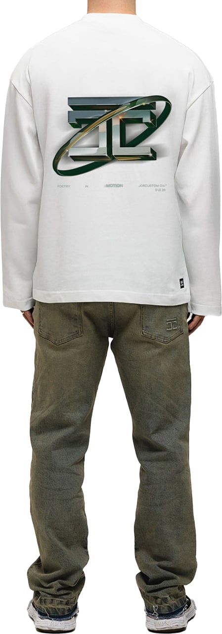 JORCUSTOM Poetry In Motion Longsleeve T-Shirt Wit