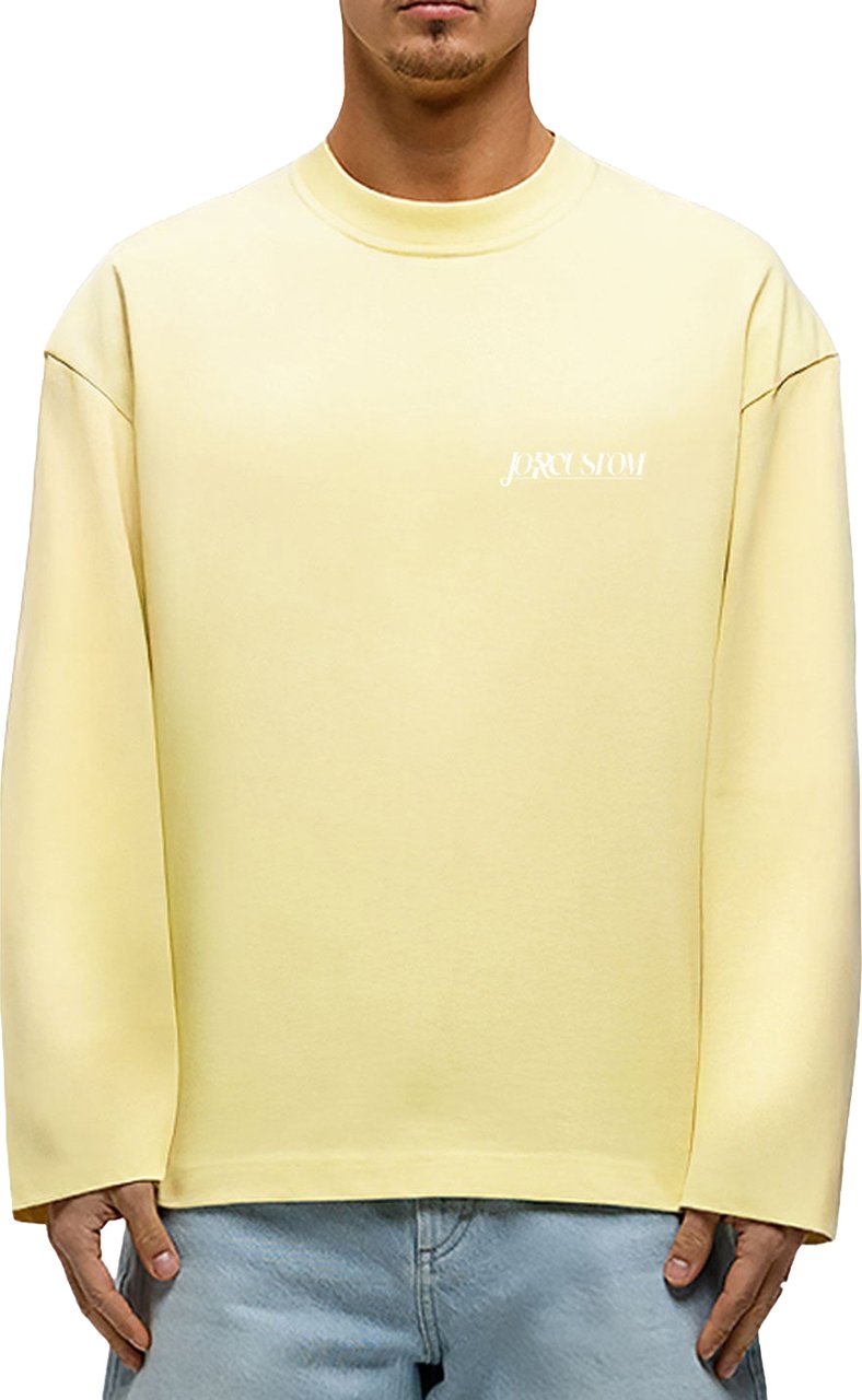 JORCUSTOM Script Longsleeve T-Shirt Wit