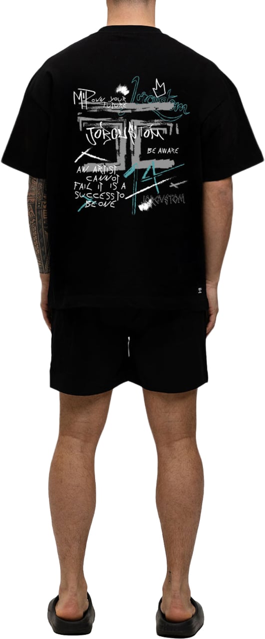 JORCUSTOM Artist Summer Set Zwembroek Zwart