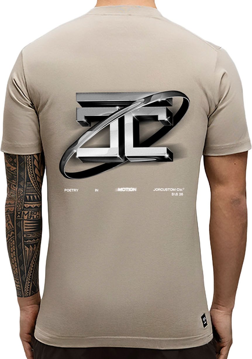 JORCUSTOM PoetryIn Slim Fit T-Shirt Taupe Taupe