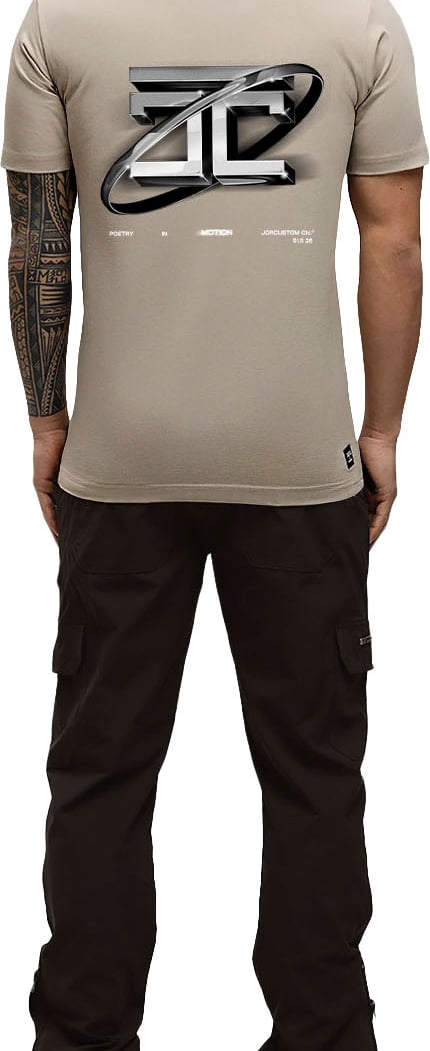 JORCUSTOM PoetryIn Slim Fit T-Shirt Taupe Taupe