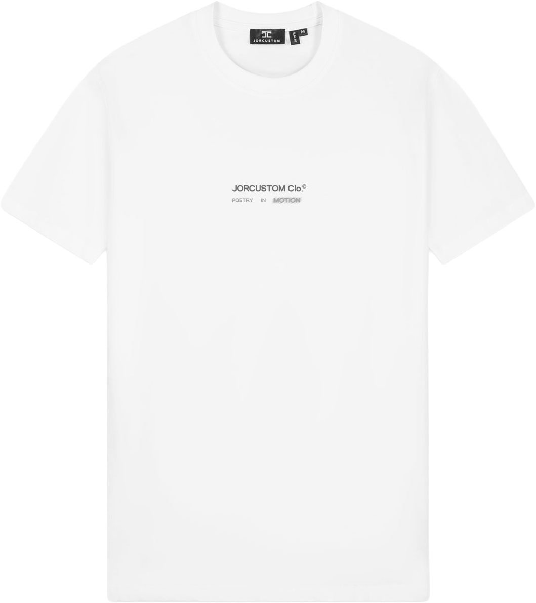 JORCUSTOM PoetryIn Slim Fit T-Shirt White Wit