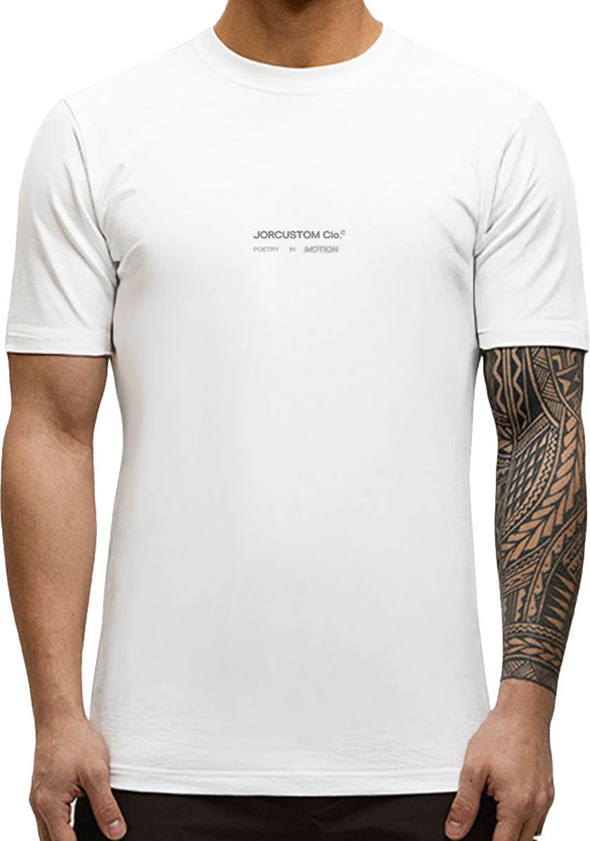 JORCUSTOM PoetryIn Slim Fit T-Shirt White Wit