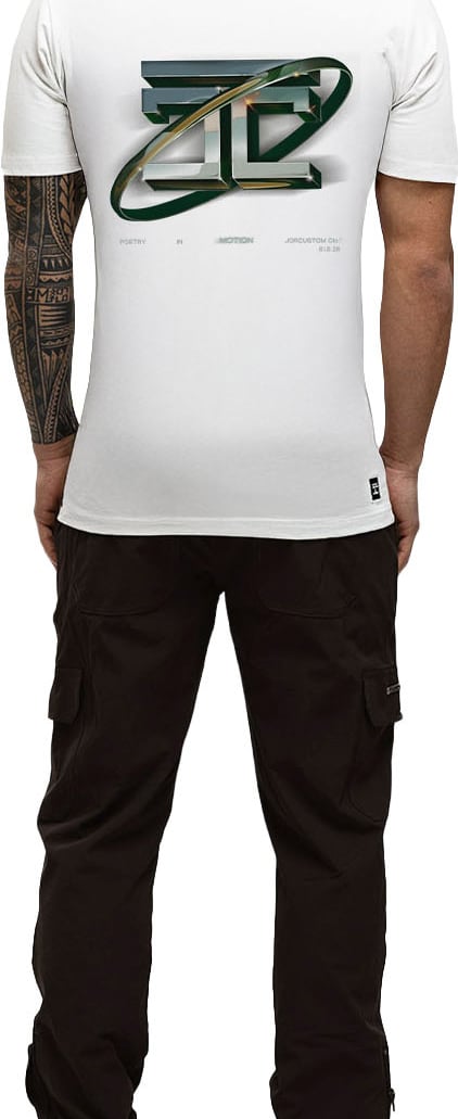 JORCUSTOM PoetryIn Slim Fit T-Shirt White Wit