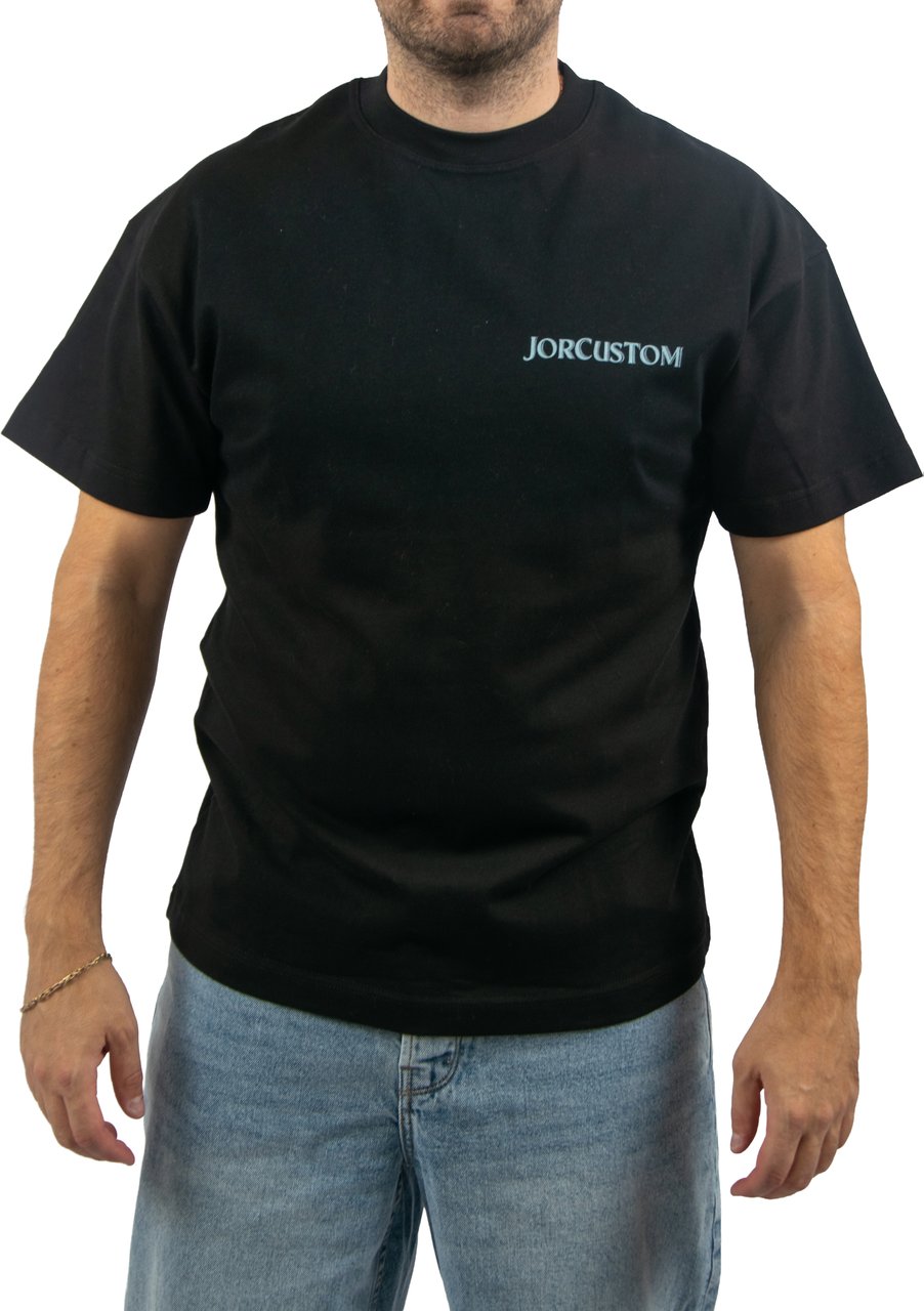 Jorcustom Ribbon Loose Fit T-Shirt Zwart