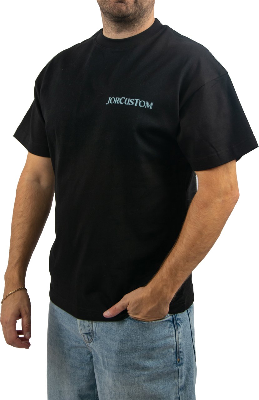 Jorcustom Ribbon Loose Fit T-Shirt Zwart
