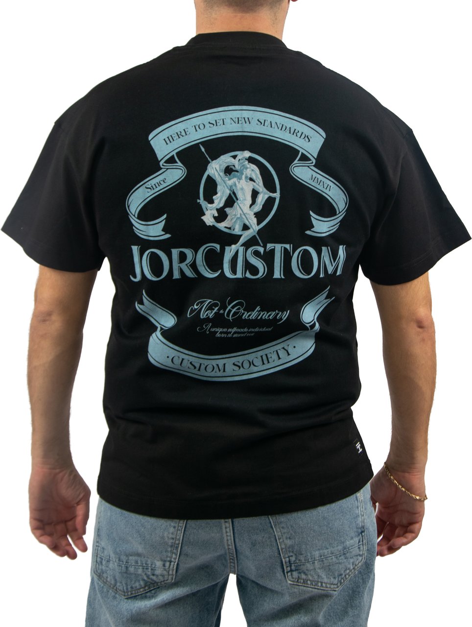 Jorcustom Ribbon Loose Fit T-Shirt Zwart