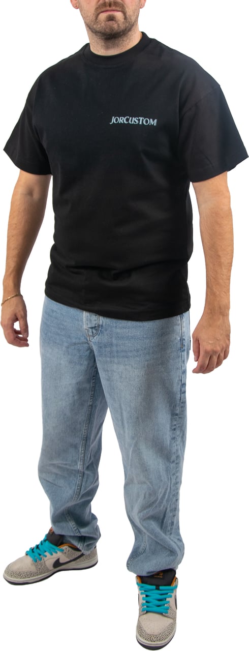 Jorcustom Ribbon Loose Fit T-Shirt Zwart