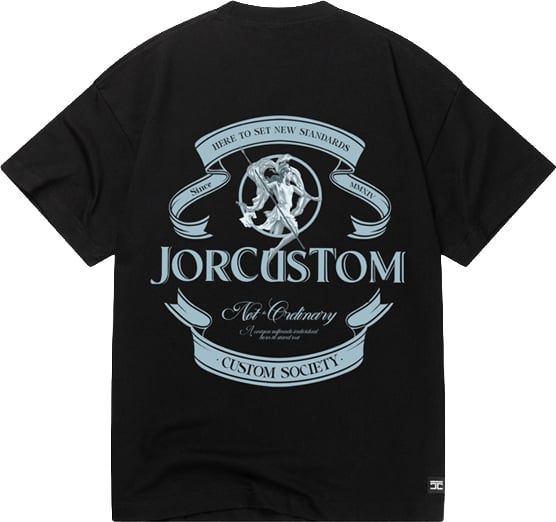 Jorcustom Ribbon Loose Fit T-Shirt Zwart