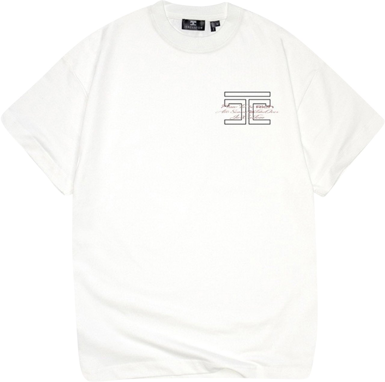 JORCUSTOM Rolls Loose Fit T-Shirt Wit