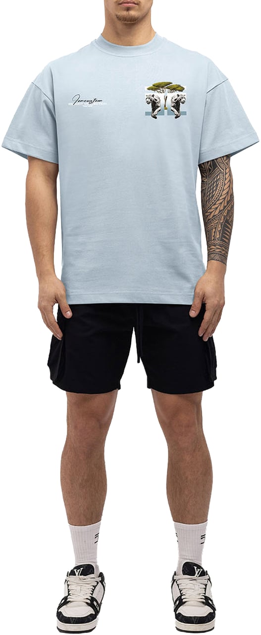 JORCUSTOM Safari Loose Fit T-Shirt Blauw