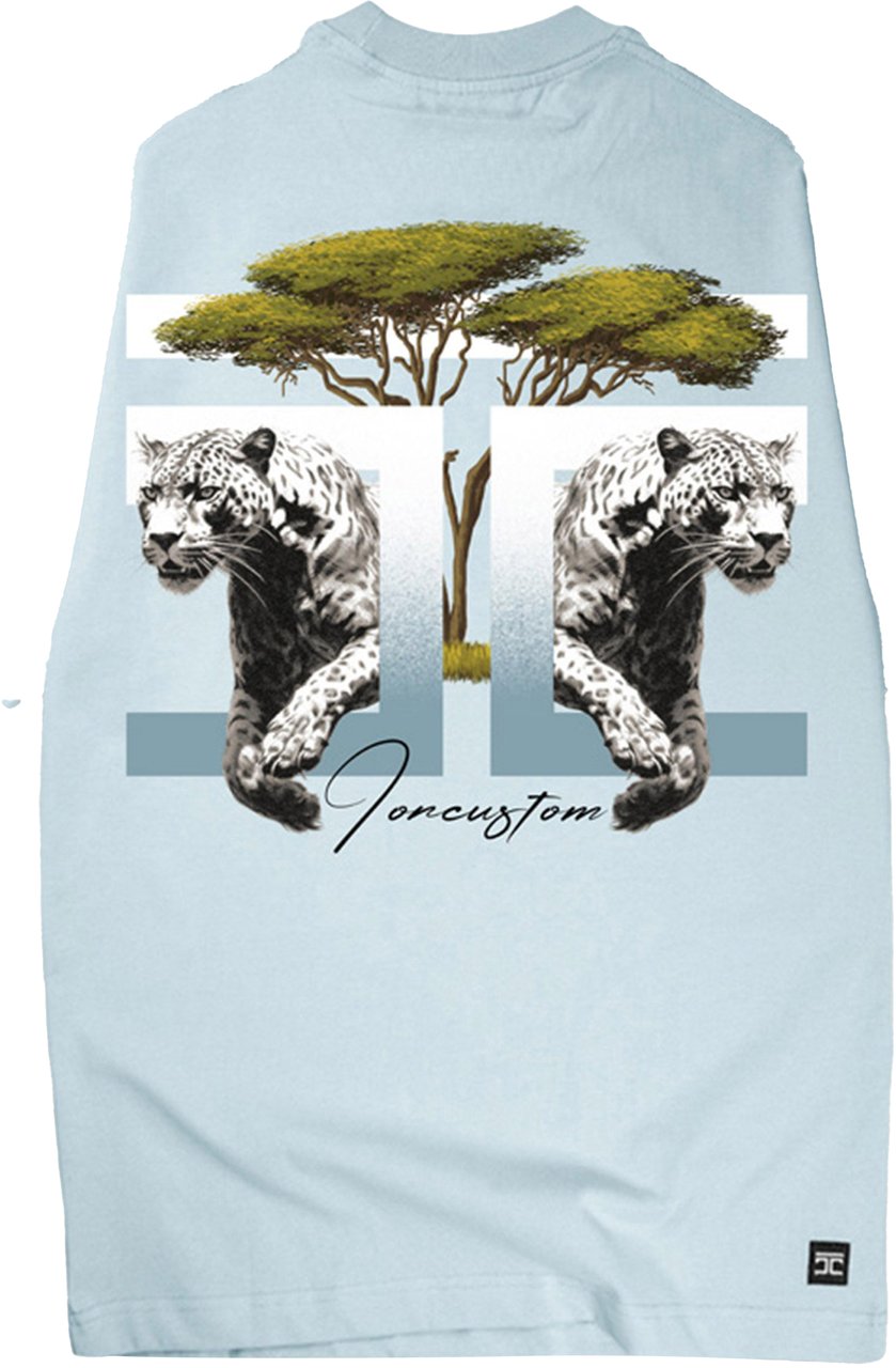 JORCUSTOM Safari Loose Fit T-Shirt Blauw