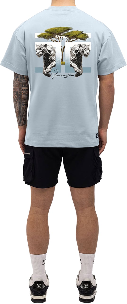 JORCUSTOM Safari Loose Fit T-Shirt Blauw