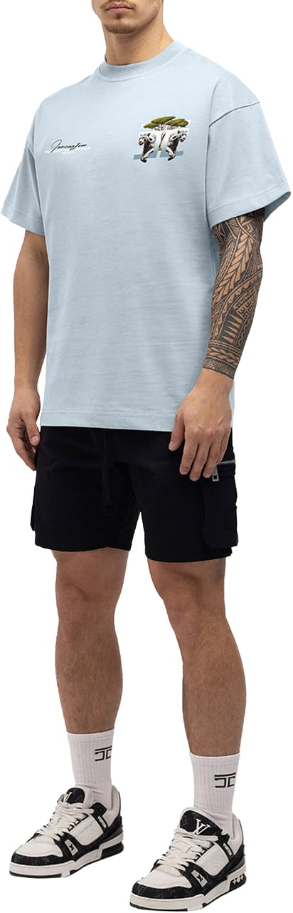 JORCUSTOM Safari Loose Fit T-Shirt Blauw
