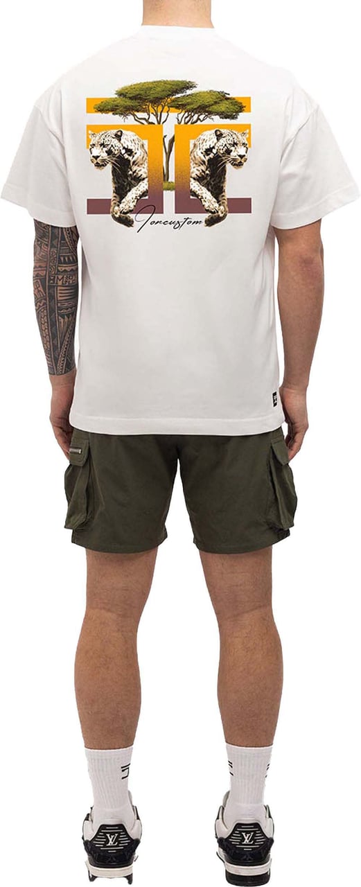 JORCUSTOM Safari Loose Fit T-Shirt Wit