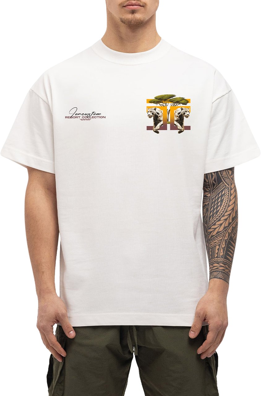 JORCUSTOM Safari Loose Fit T-Shirt Wit