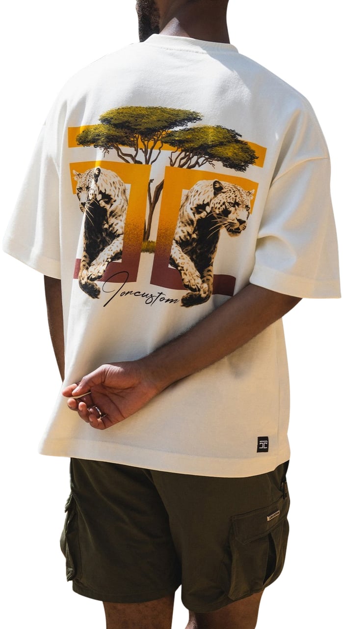 JORCUSTOM Safari Loose Fit T-Shirt Wit