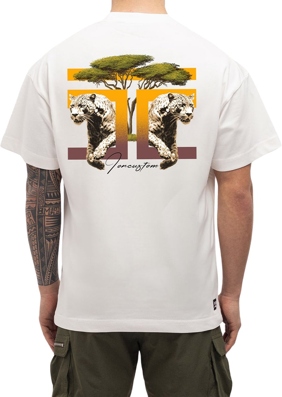 JORCUSTOM Safari Loose Fit T-Shirt Wit