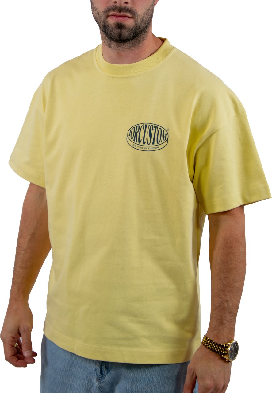 Jorcustom Stretched Loose Fit T-Shirt Geel