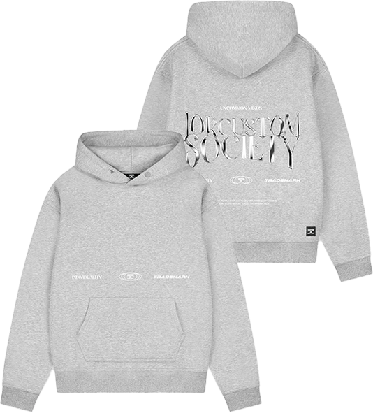 JORCUSTOM Jorcustom Uncommonminds Fleece Oversized Hoodie Grijs