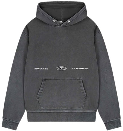 Jorcustom Uncommonminds Fleece Oversized Hoodie Grijs