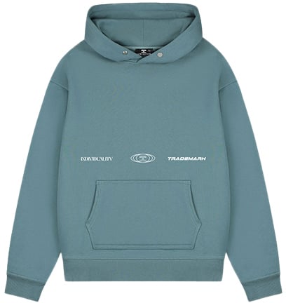 Jorcustom Uncommonminds Fleece Oversized Hoodie Blauw