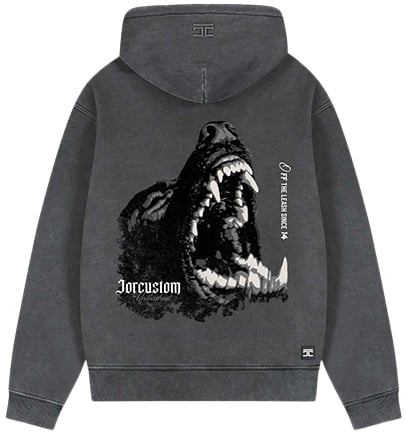 Jorcustom Unleashed Fleece Oversized Hoodie Grijs