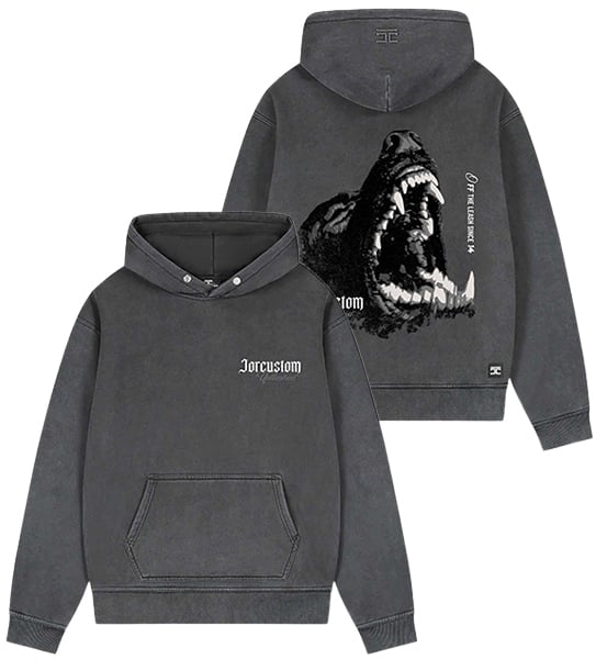 Jorcustom Unleashed Fleece Oversized Hoodie Grijs