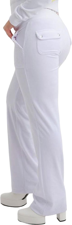 Juicy Couture Juicy Couture White Polyester Casual Pants Wit