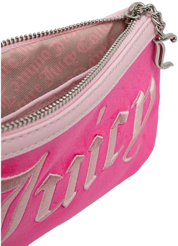 Juicy Couture Juicy Couture Pink Polyester Shoulder Bag Roze