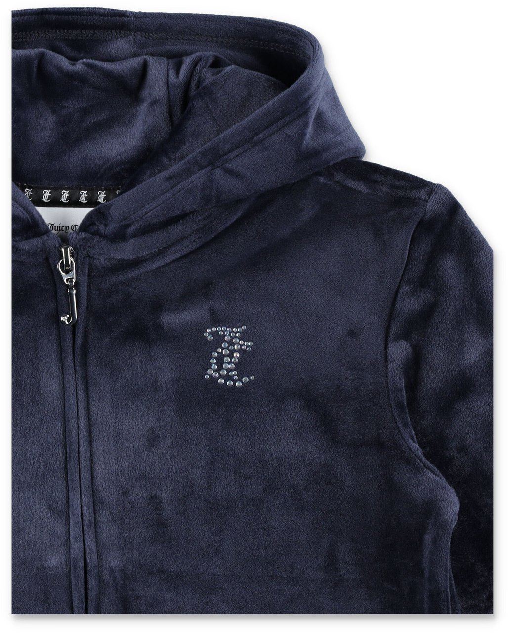 Juicy Couture Diamond Back Logo Zip Hoodie Blu Blauw