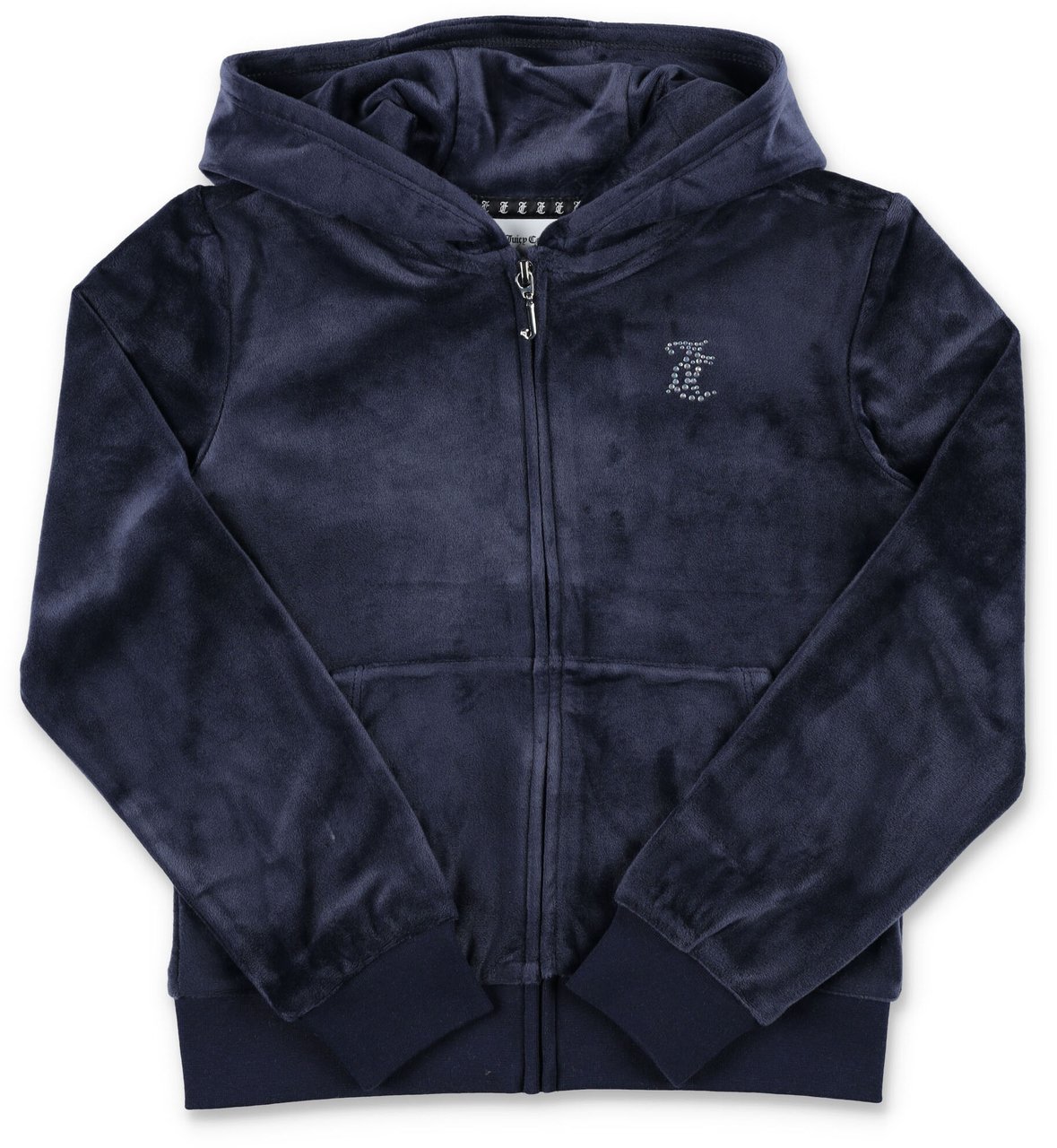 Juicy Couture Diamond Back Logo Zip Hoodie Blu Blauw