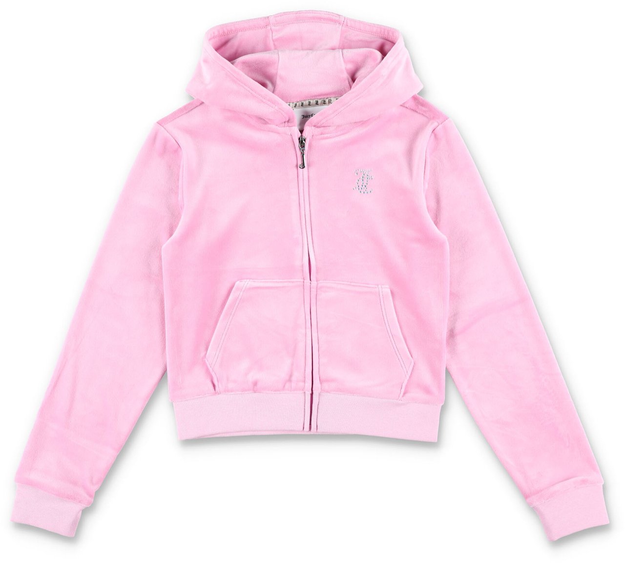 Juicy Couture Diamond Back Logo Zip Hoodie Pinky Lilac Chiffon Paars