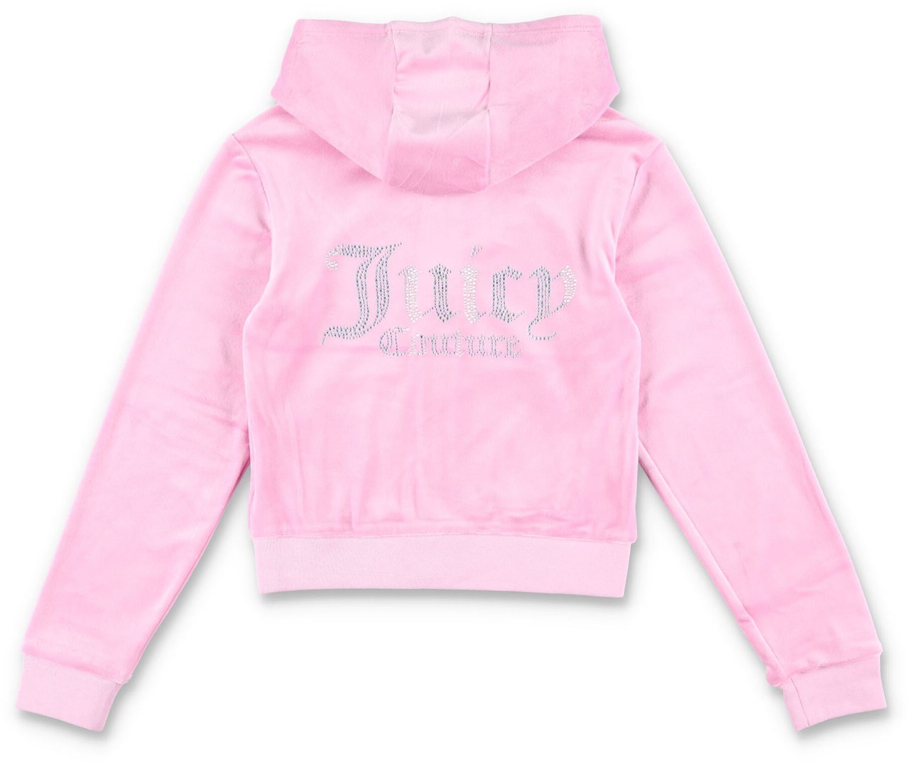 Juicy Couture Diamond Back Logo Zip Hoodie Pinky Lilac Chiffon Paars