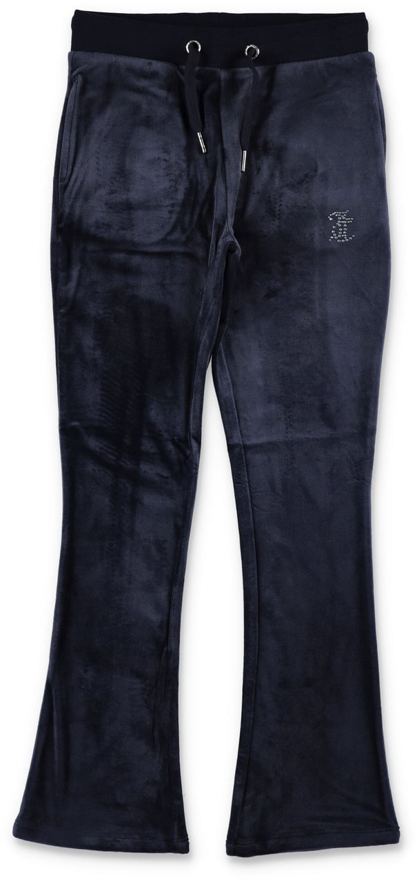 Juicy Couture Diamond Bootcut Jogger Blu Blauw