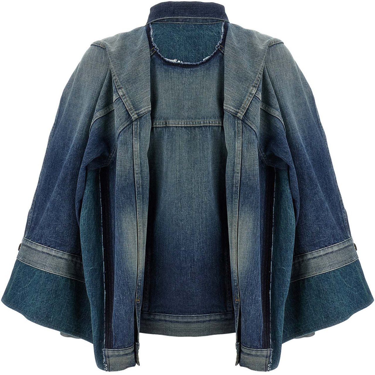 Junya Watanabe Blue Cotton Denim Jacket Blauw