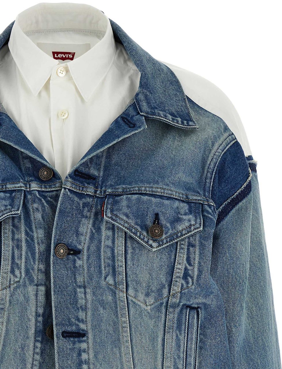 Junya Watanabe Multicolor Cotton Denim Jacket Divers