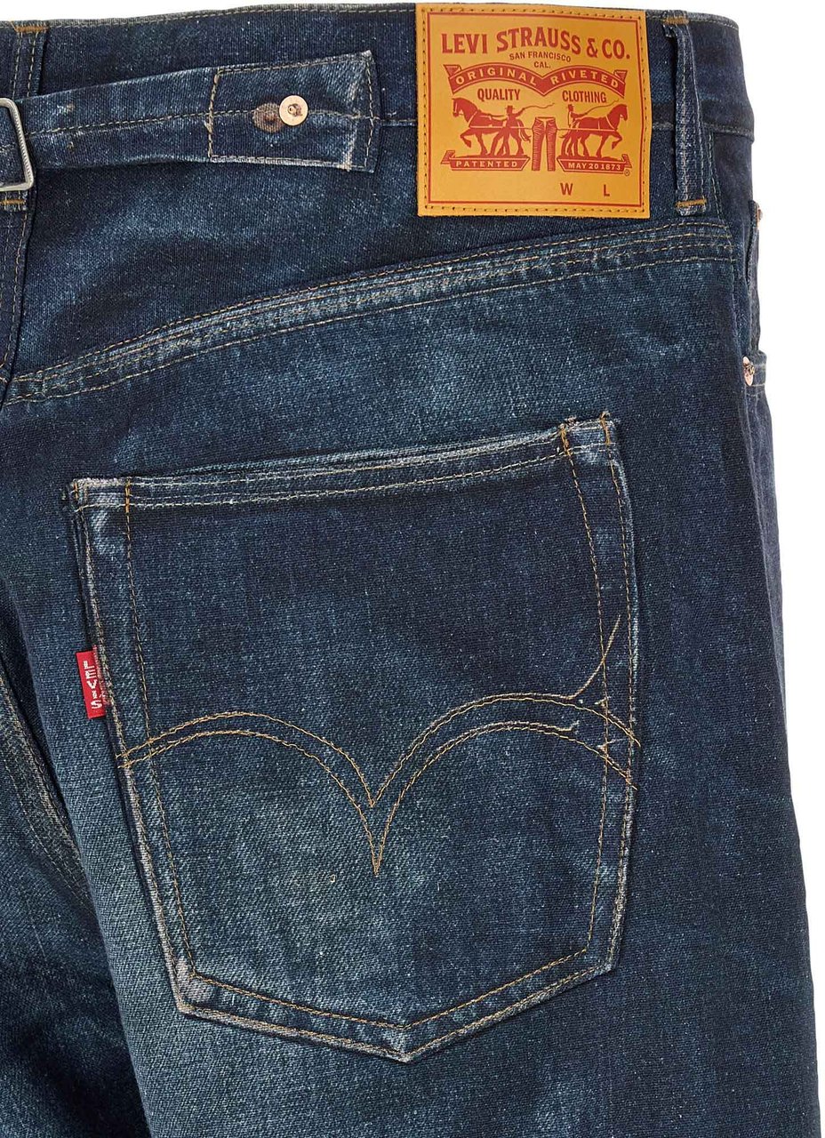 Junya Watanabe Blue Linen Jeans Denim Blauw