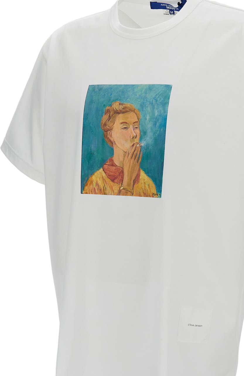 Junya Watanabe Tove Jansson Printed Tshirt Wit