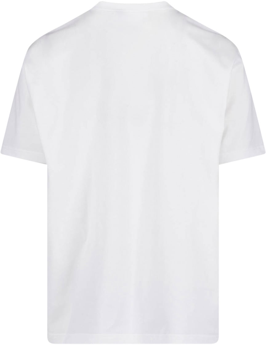 Junya Watanabe White Singer Graphic Print Cotton T-Shirt Wit