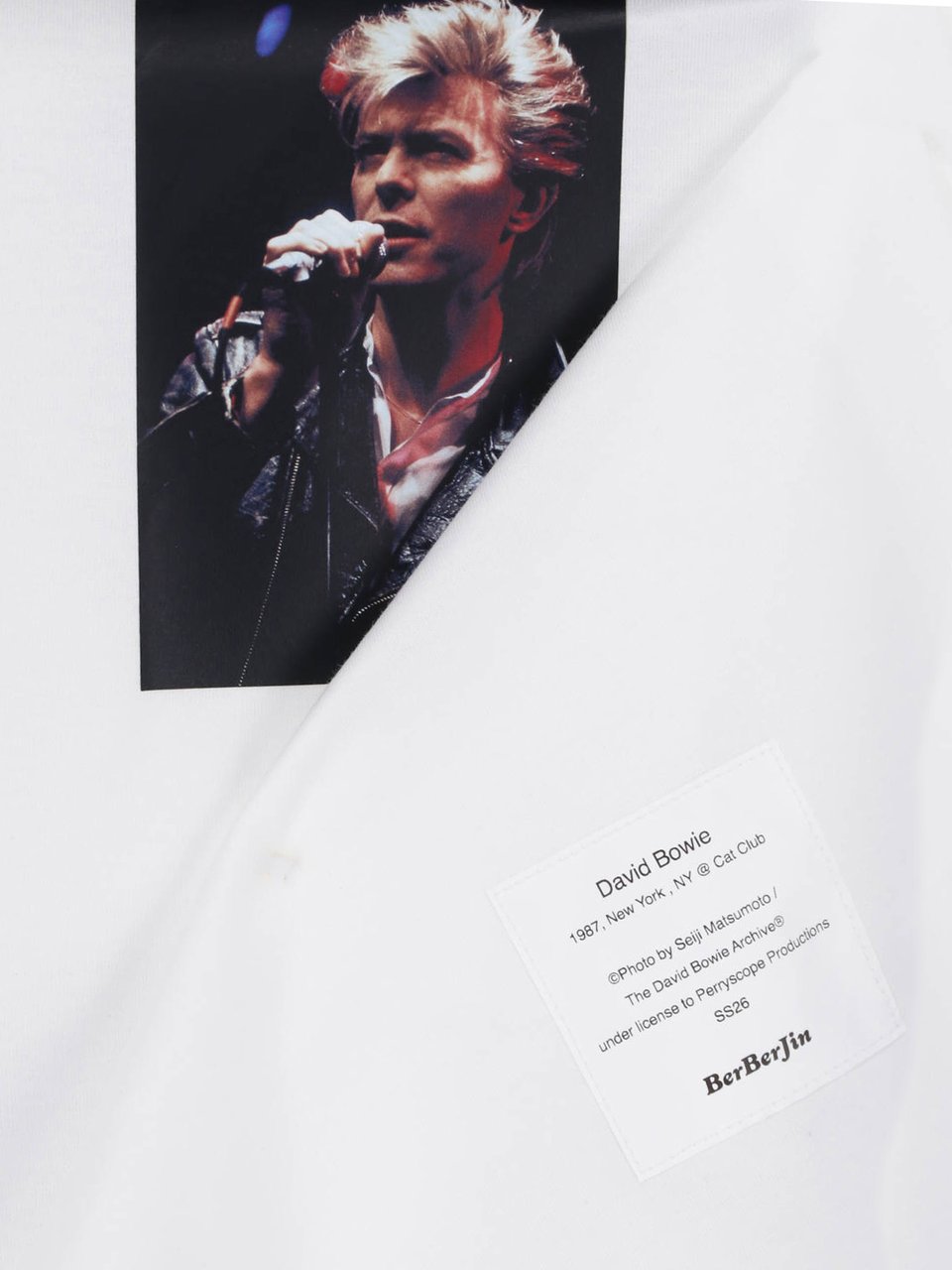 Junya Watanabe White Singer Graphic Print Cotton T-Shirt Wit