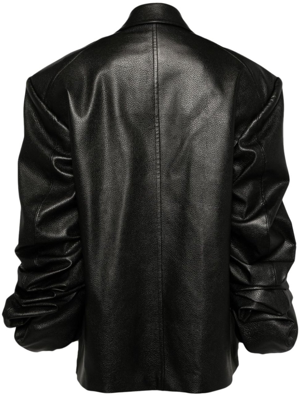 Junya Watanabe Oversized Faux Leather Jacket Black Zwart