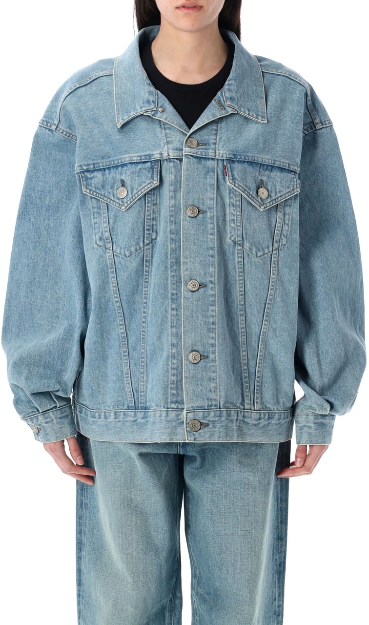 Junya Watanabe Levi'S Denim Jacket Oversized Blu Blauw