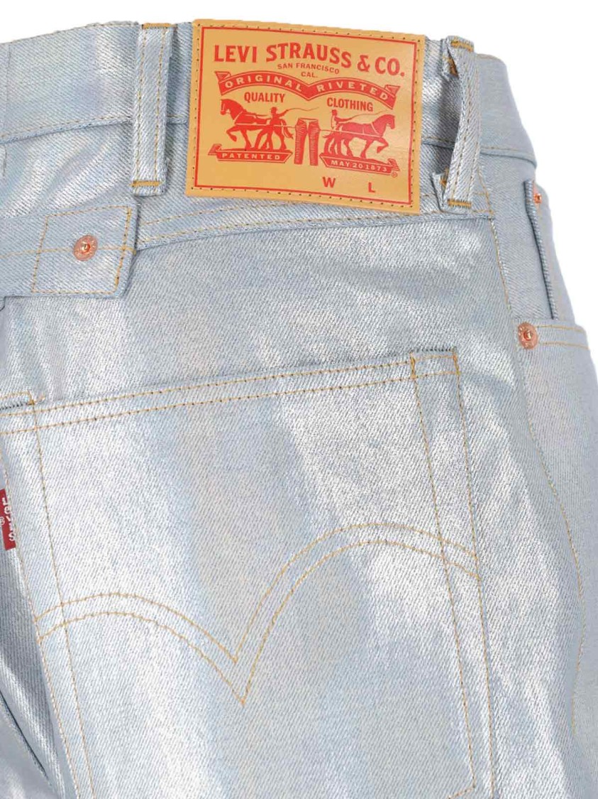 Junya Watanabe Metallic Jeans – Silver Zilver