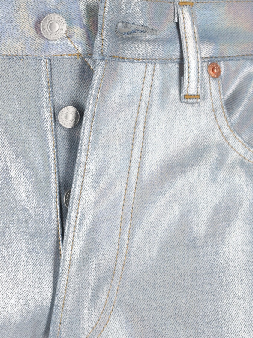 Junya Watanabe Metallic Jeans – Silver Zilver