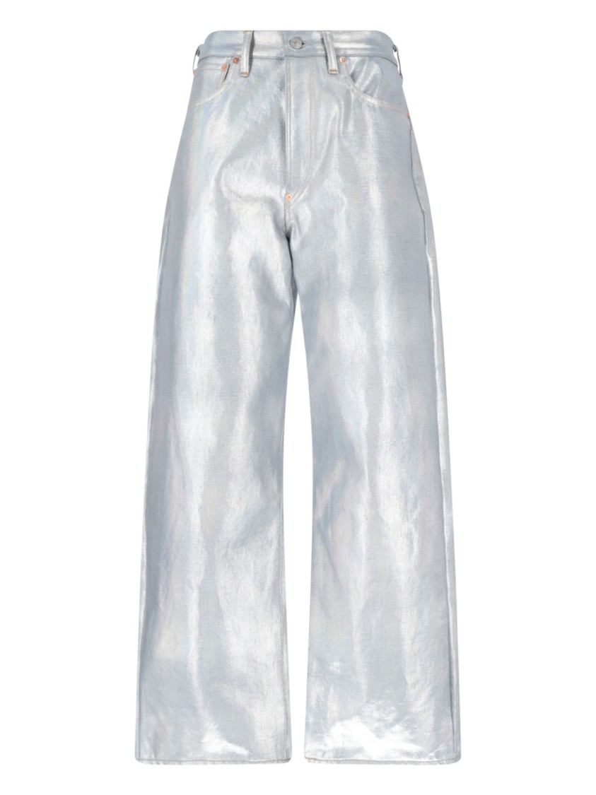 Junya Watanabe Metallic Jeans – Silver Zilver