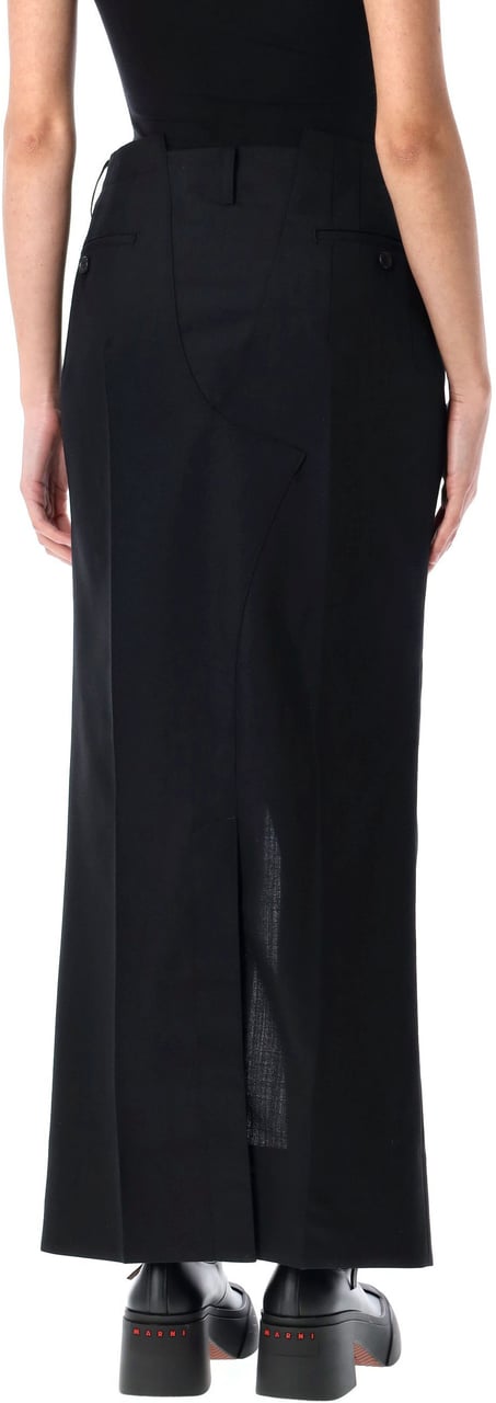 Junya Watanabe Long Skirt Nero Zwart